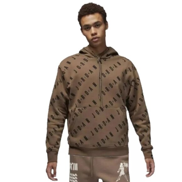 Nike Air Jordan Men's Matching Tracksuit Set Jump-man Sweatsuit Mocha Brown NWT - Picture 2 of 13